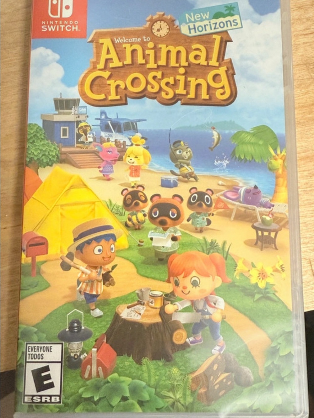 Nintendo Switch Animal Crossing New Horizons – Yellow & Blue Cover Art